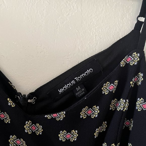 Jealous Tomato Patterned Romper with Peek-a-boo Side Ties - M - Picture 2 of 5